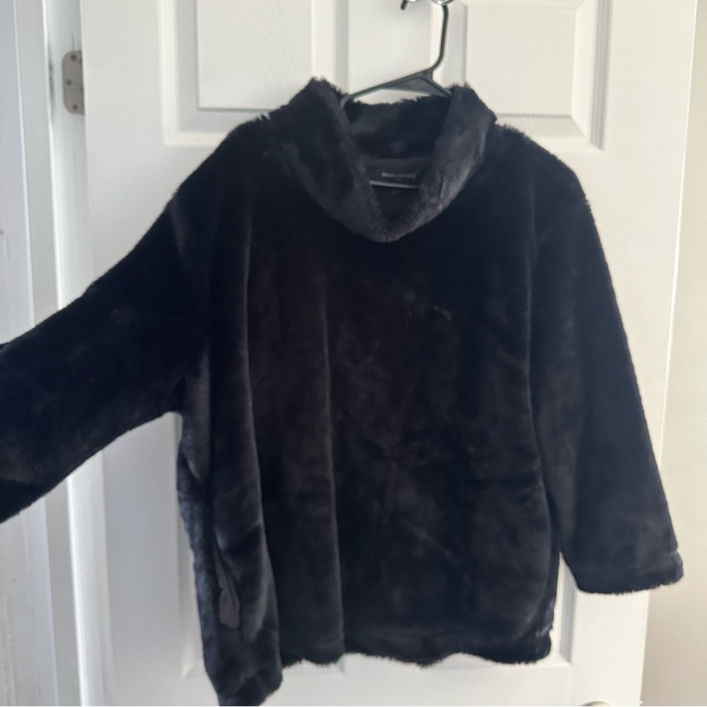 Banana Republic Black Fur Sweatshirt